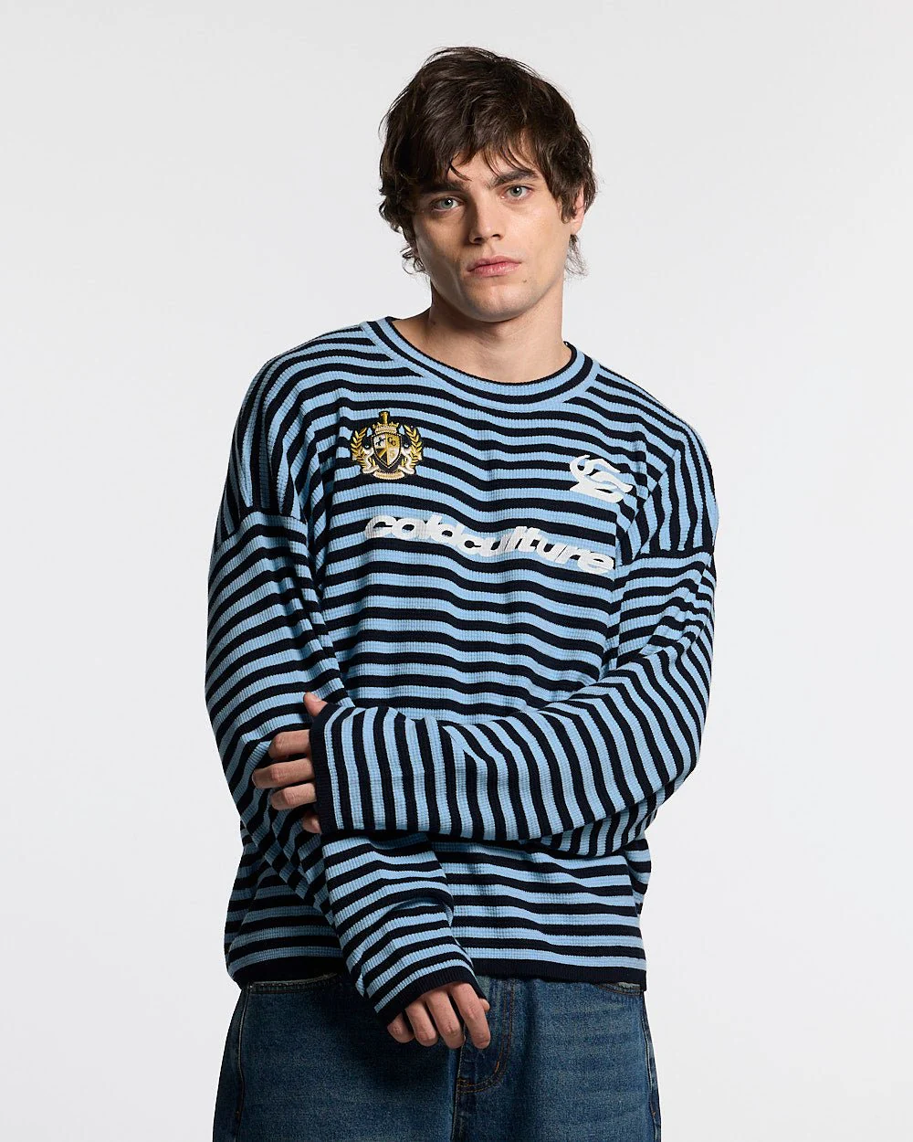 PHARREL LONGSLEEVE DARK & LIGHT BLUE