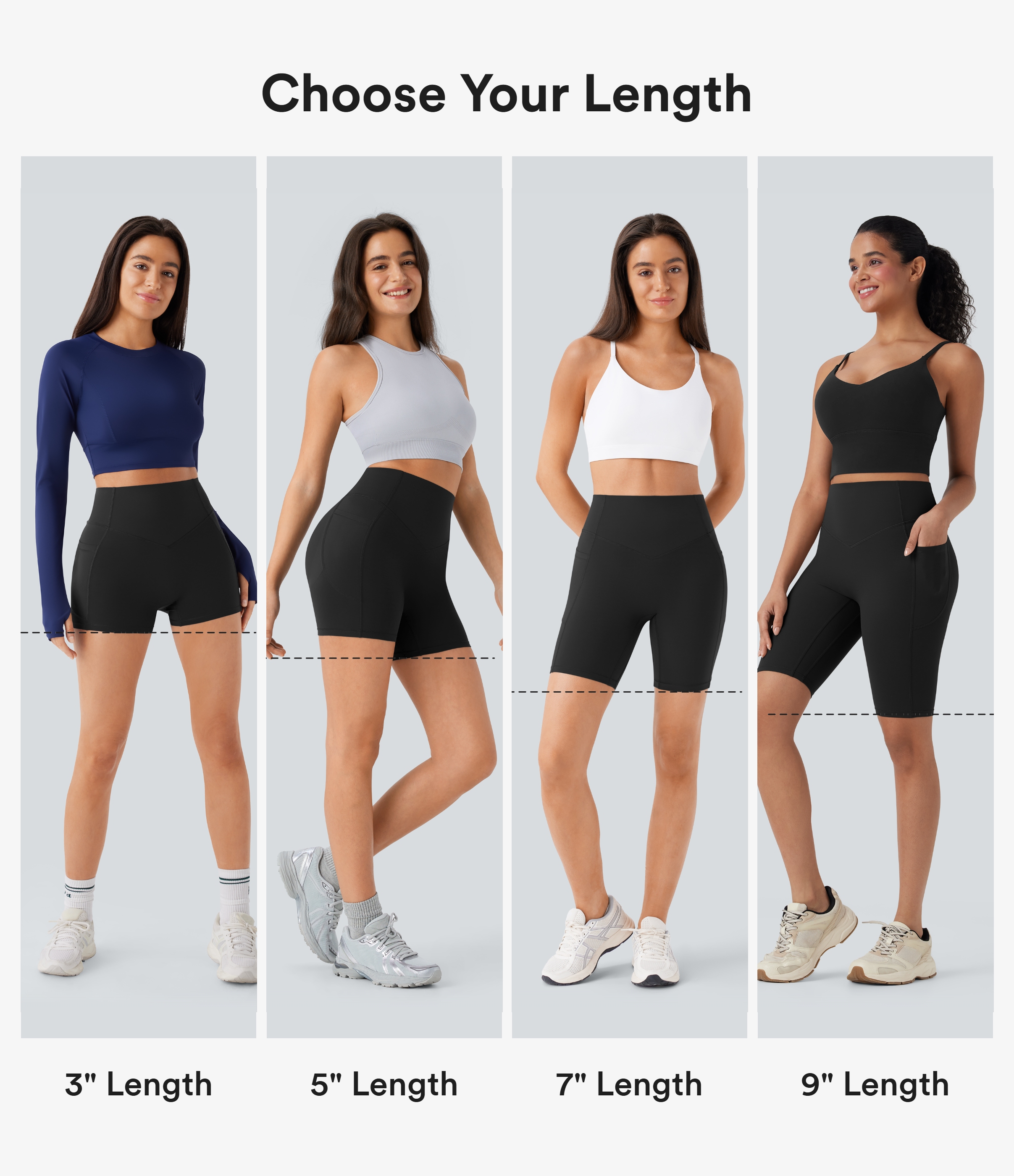 Halara UltraSculpt™ High Waisted Scrunch Butt Lifting Tummy Control Pocket Shaping Workout Biker Shorts 5''