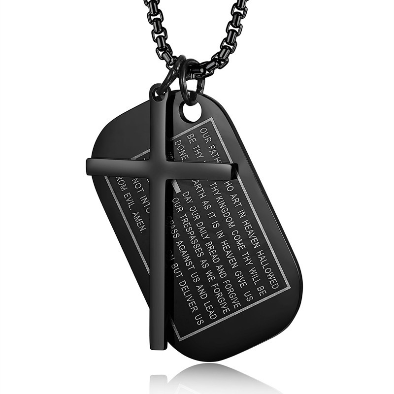 Men's Cross Military Brand Necklace