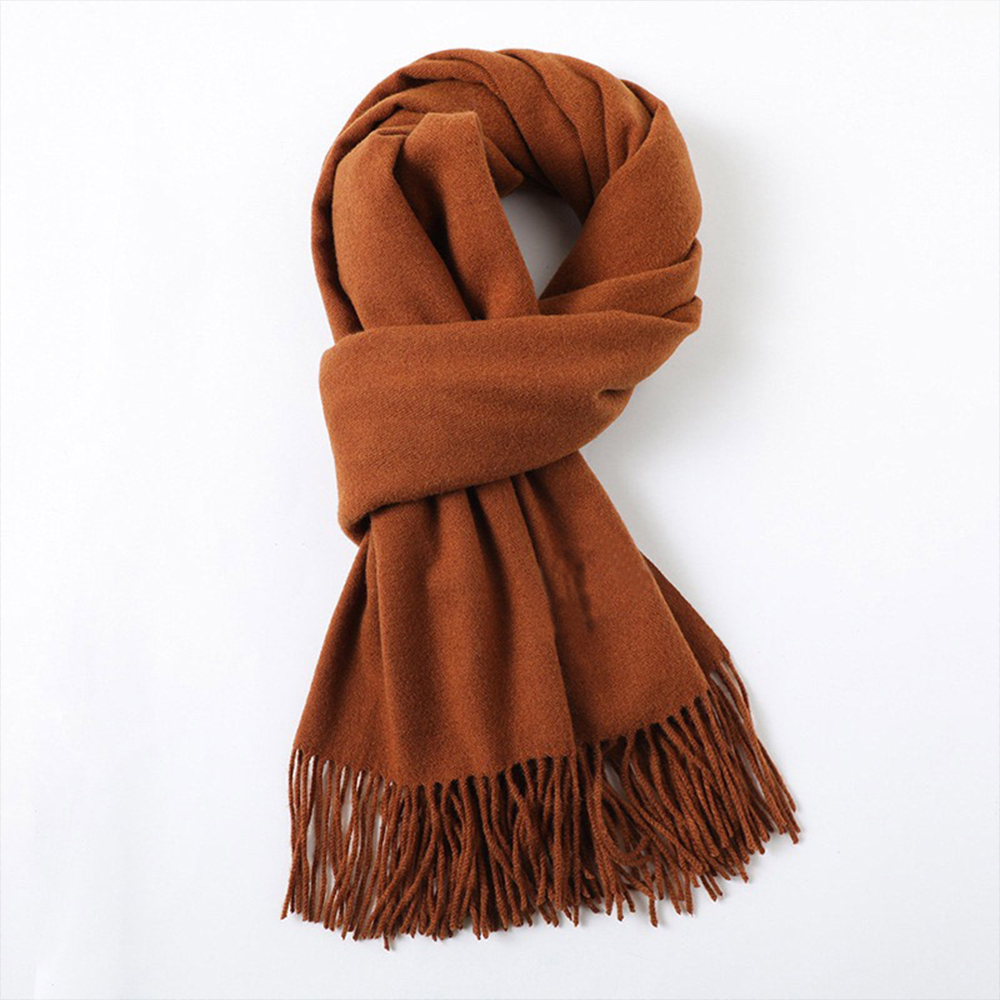 Walk For Peace With A Faux Cashmere Thickened Scarf