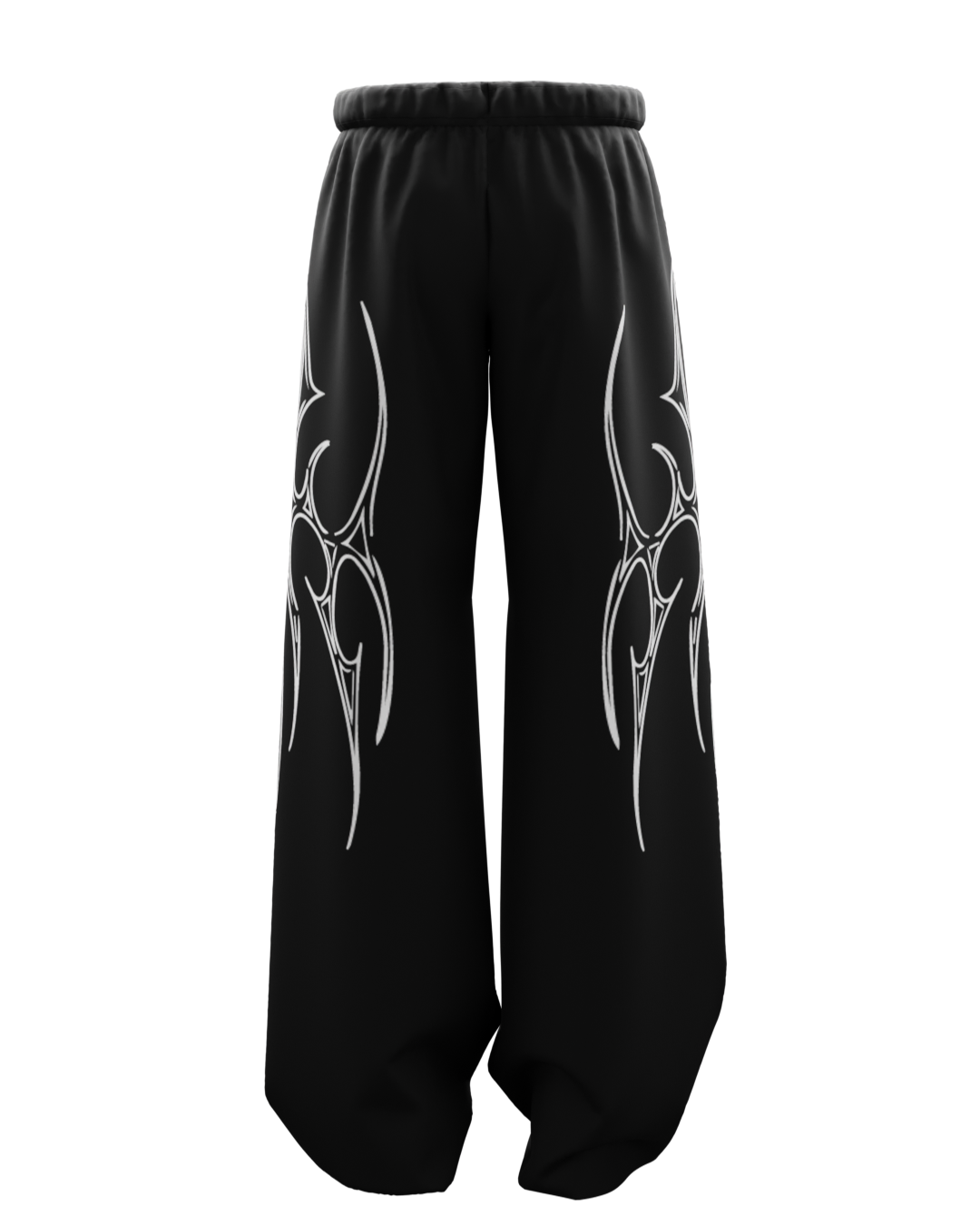 Vedha Black Unisex Straight Baggy Pants