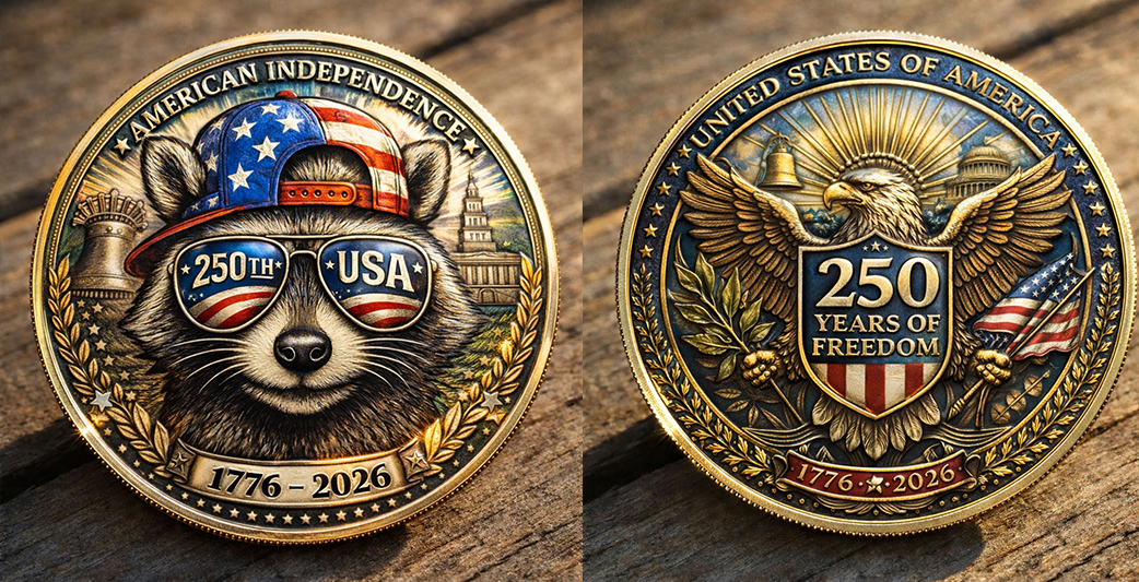 🏆Flash Sale 60% OFF -American Spirit Raccoon Coin