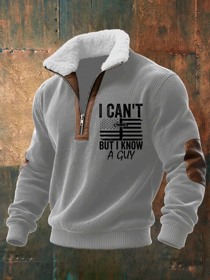 Men's Faith “I CAN'T BUT I KNOW A GUY”Textured Sweatshirt