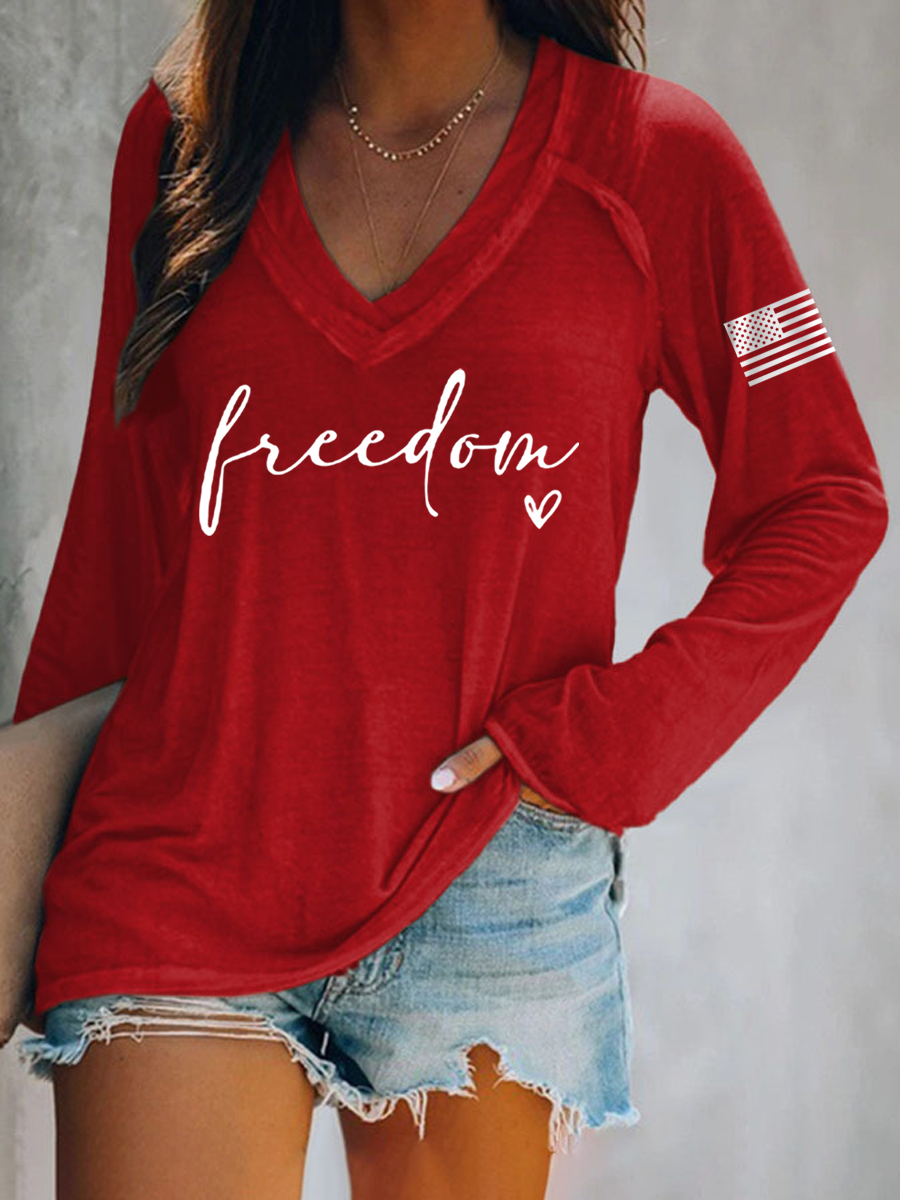 Women's Freedom Charlie Kirk Long-Sleeve T-Shirt