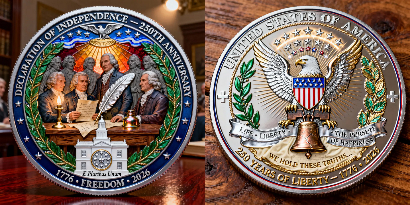 🏆Flash Sale 60% OFF - Declaration of Independence – 250th Anniversary Commemorative Coin
