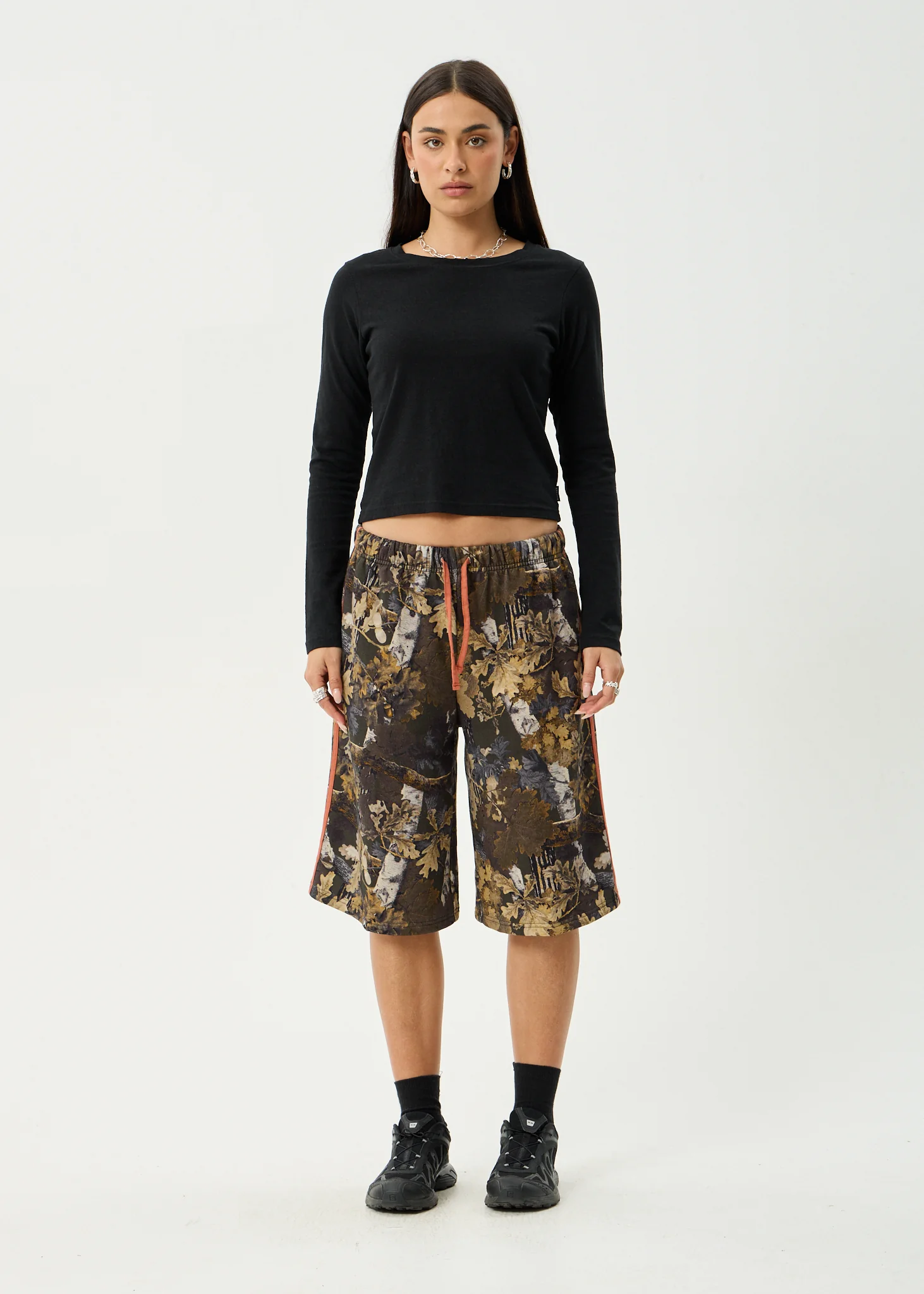 AFENDS Womens Find Me - Longline Short - Multi