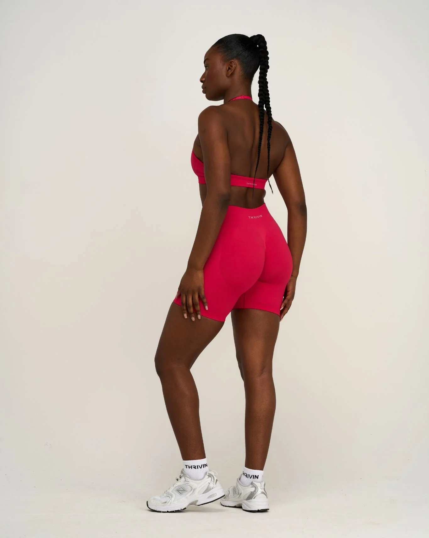 Elevate™ Sculpting Seamless Adjustable Halter Bra | Strawberry