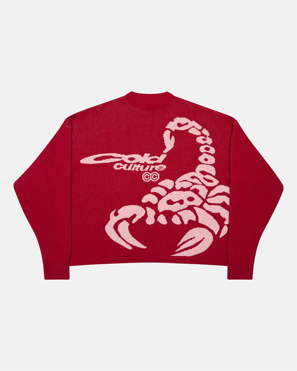 POISON KNIT RED AND SALMON