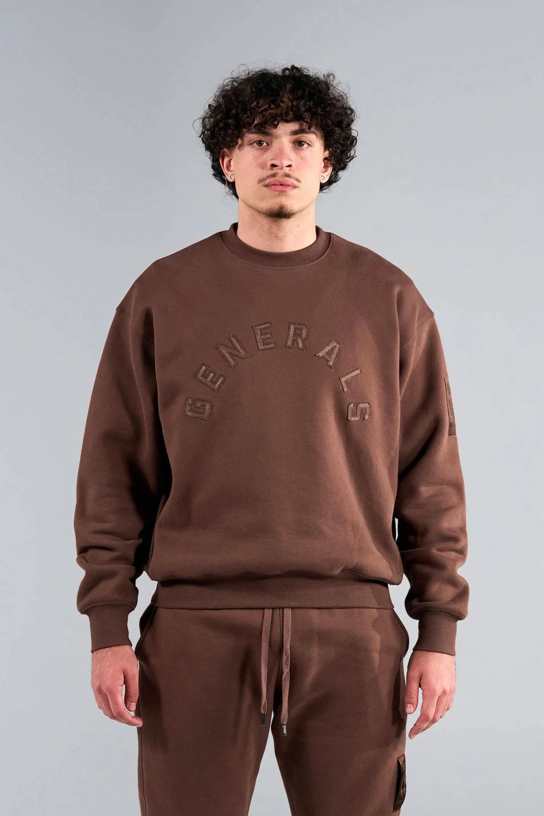 Generals Oversized Crewneck Chestnut