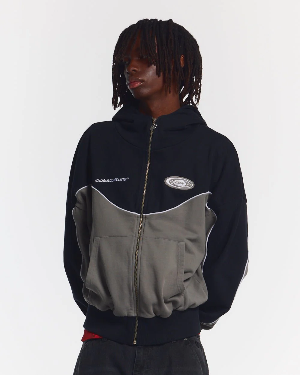 NO RISK ZIP HOODIE BLACK