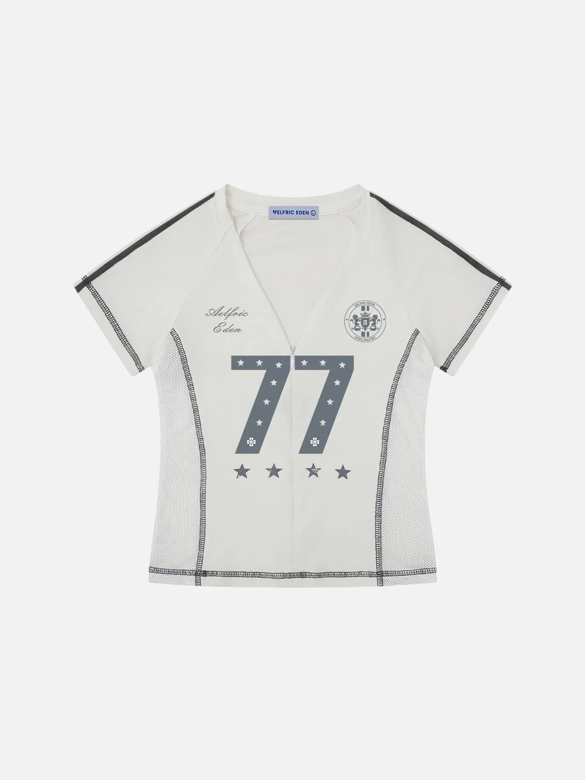 Aelfric Eden Zip Up Mesh Panel Baby Tee