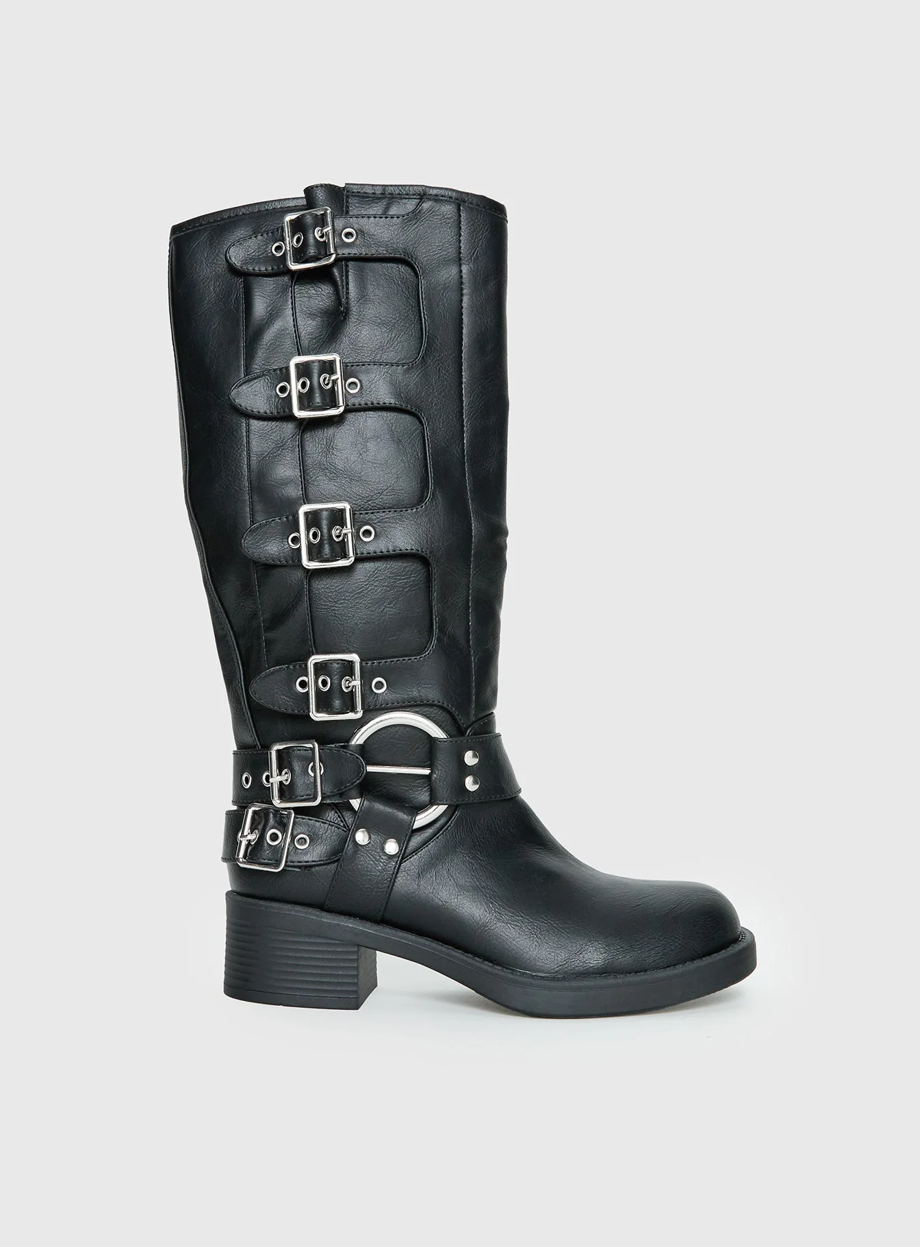 Buckle Down Boots Black