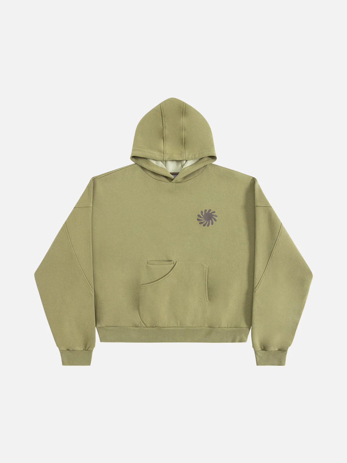 Aelfric Eden Boxy Embroidered Floral Pullover Hoodie