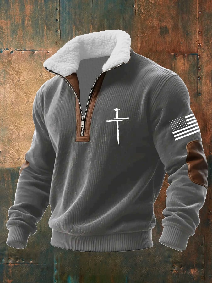 Men's Faith Textured Sweatshirt