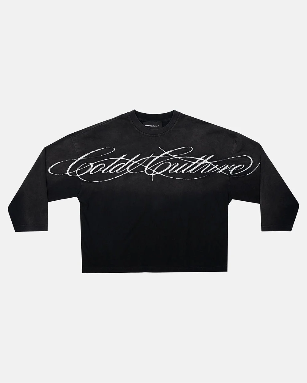 CROSSED SCRIPT LONGSLEEVE 2.0 BLACK