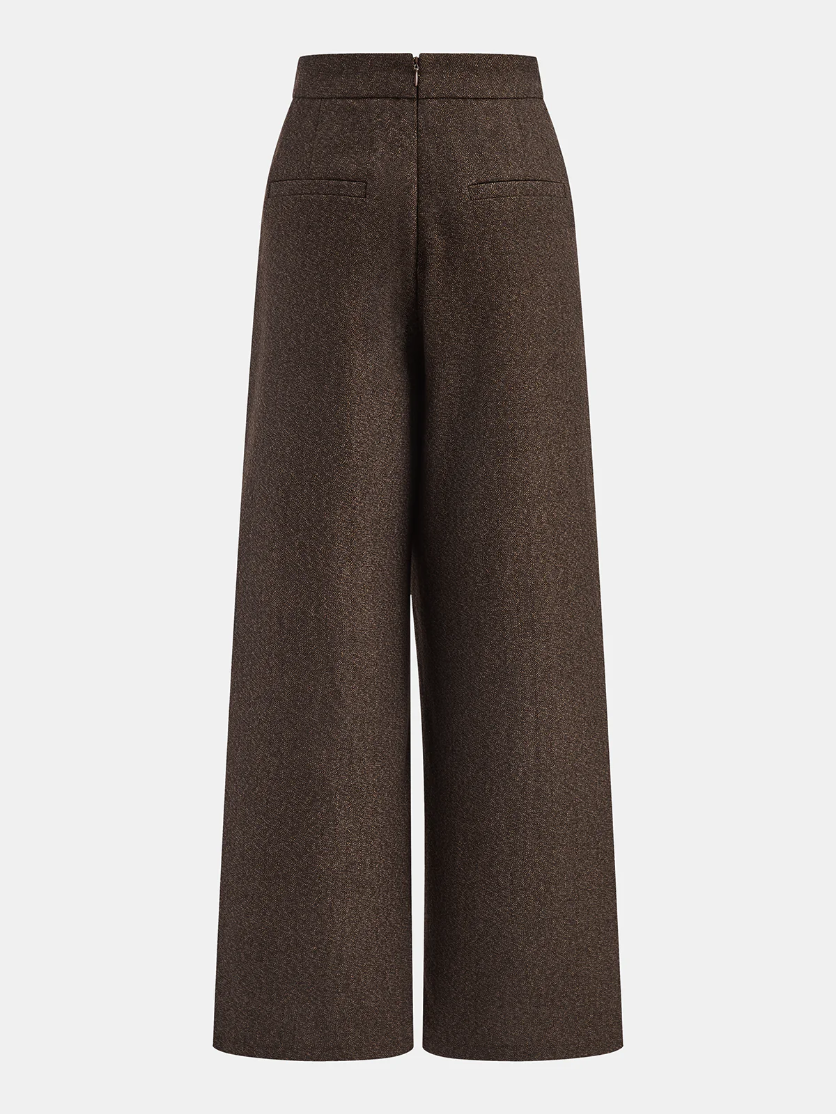 Asymmetrical High-Waisted Wide-Leg Pants