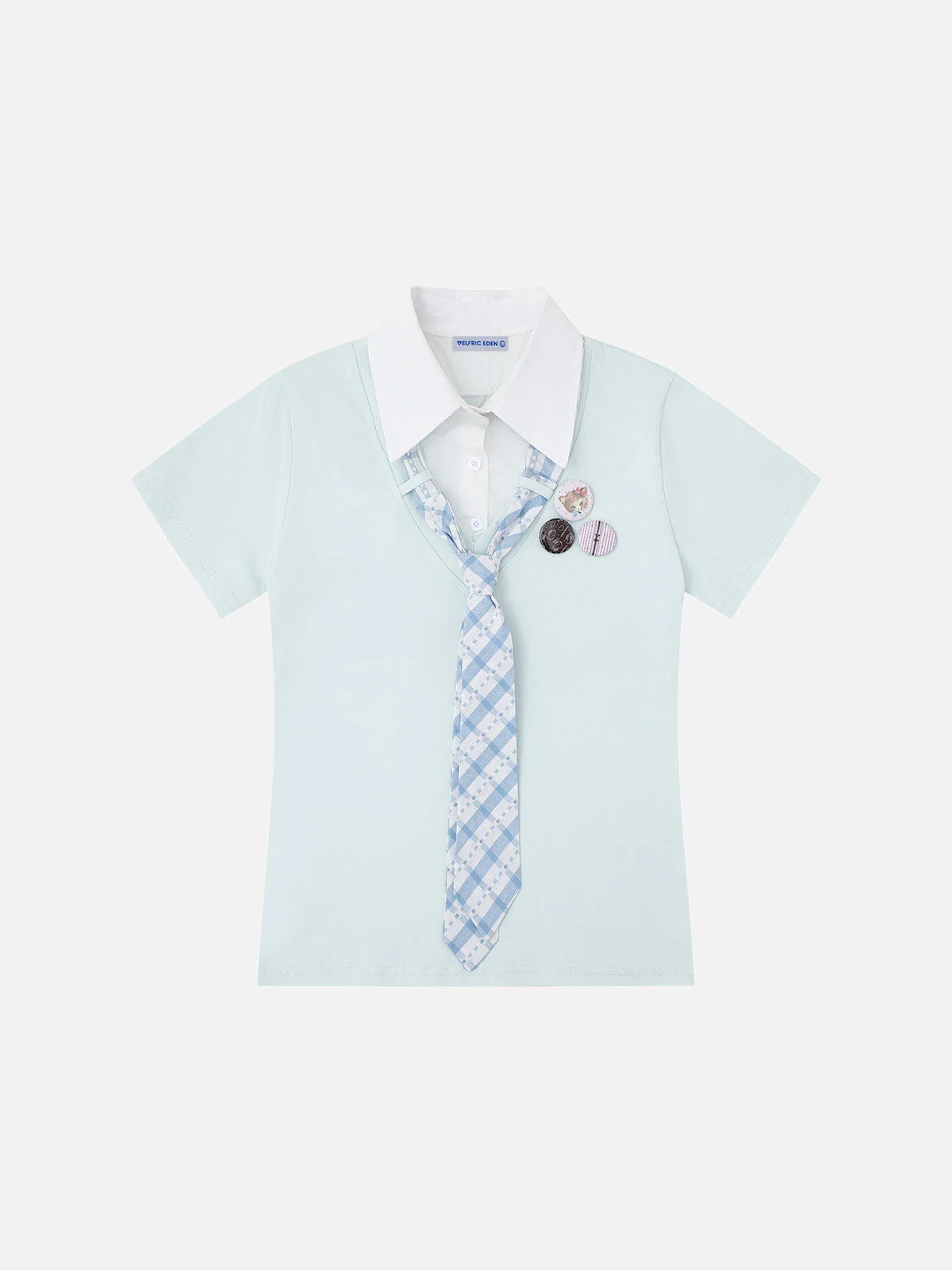 Aelfric Eden Tie Badge Cropped Tee