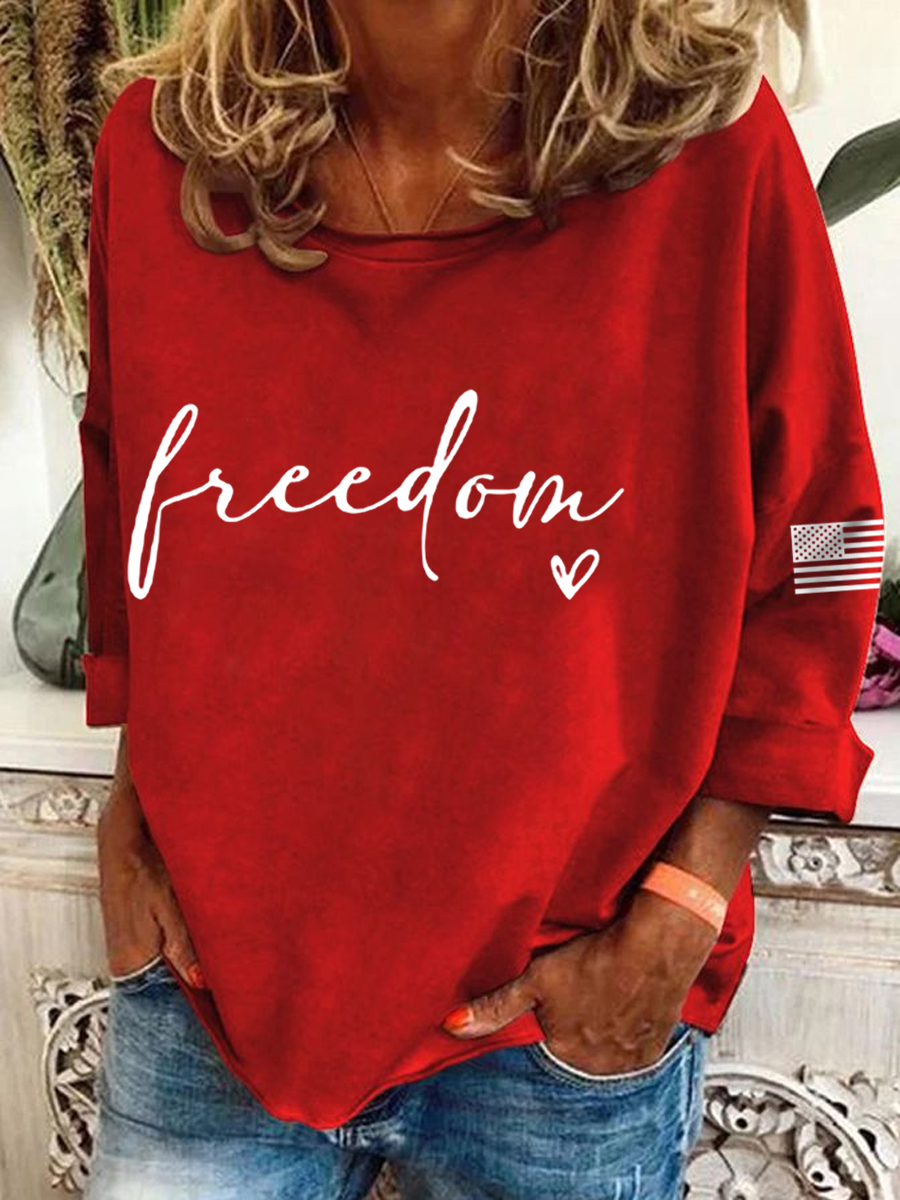 Women's Freedom Charlie Kirk Long-Sleeve Top