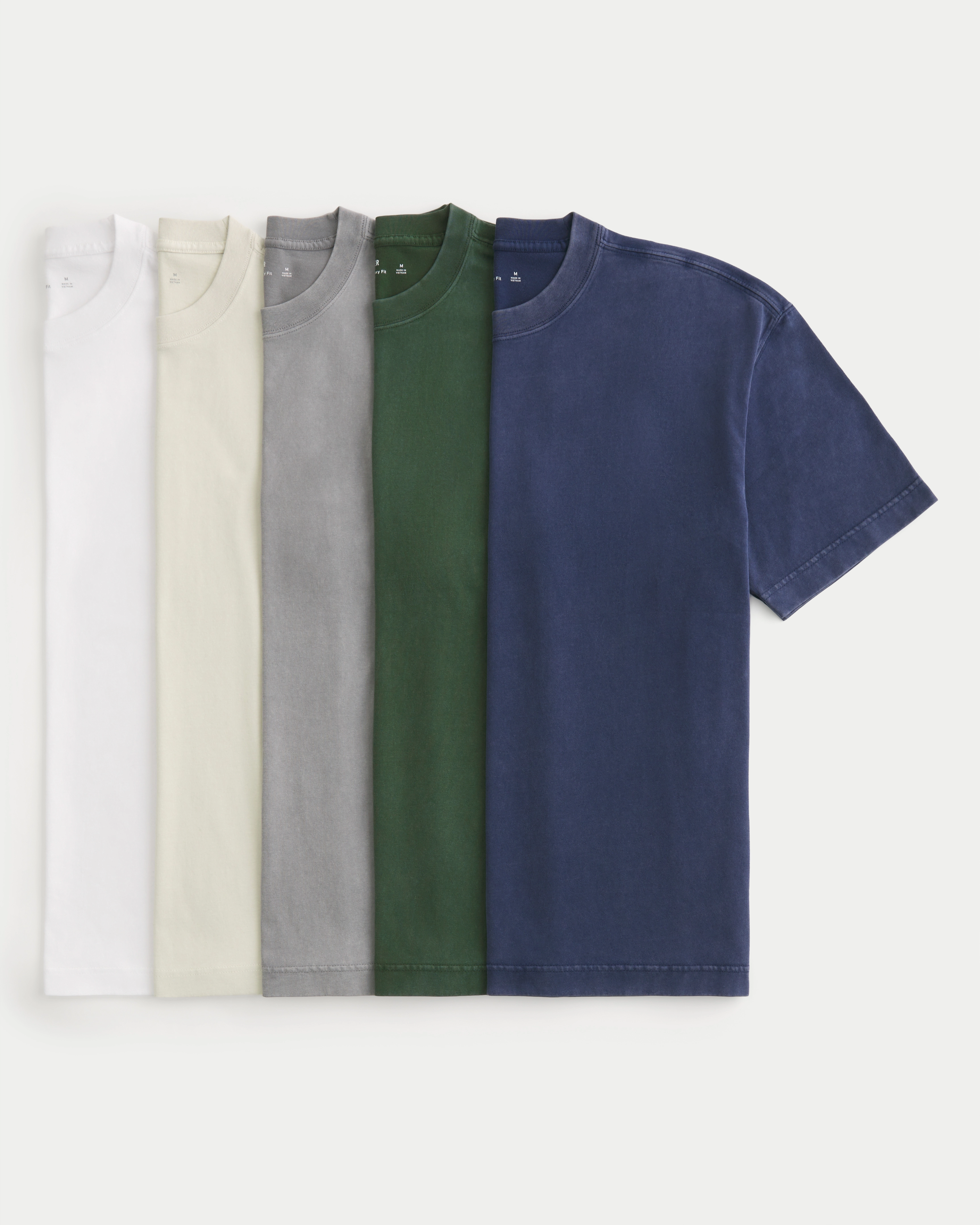 Boxy Heavyweight Crew T-Shirt 5-Pack