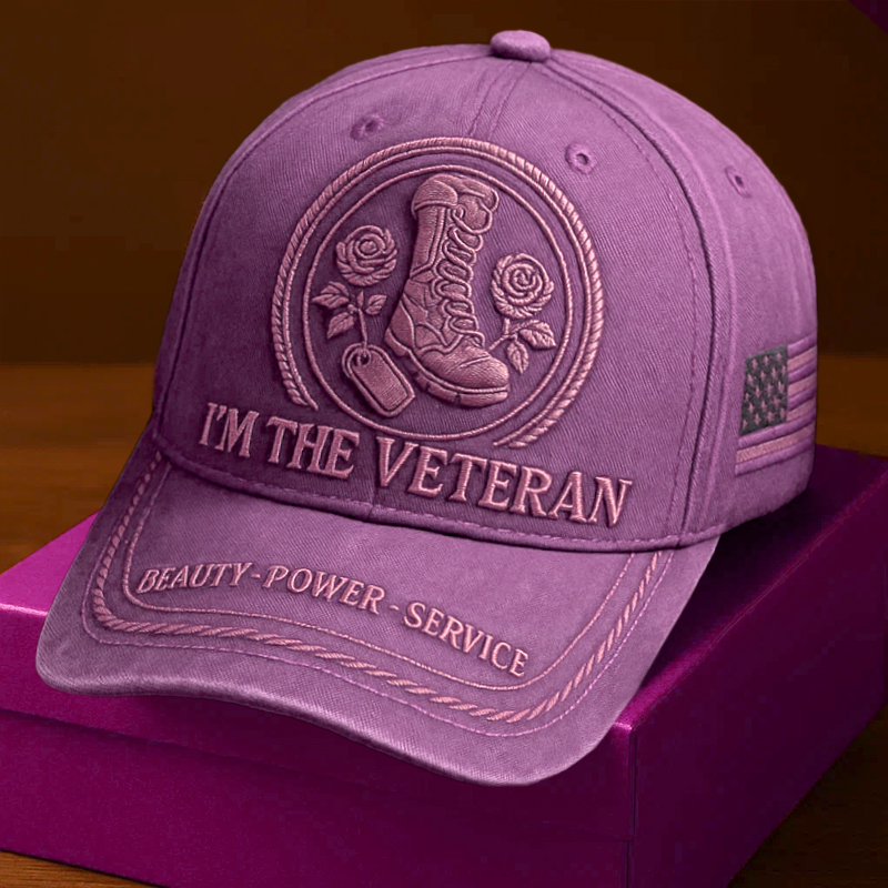 Women's Veterans Print Hat