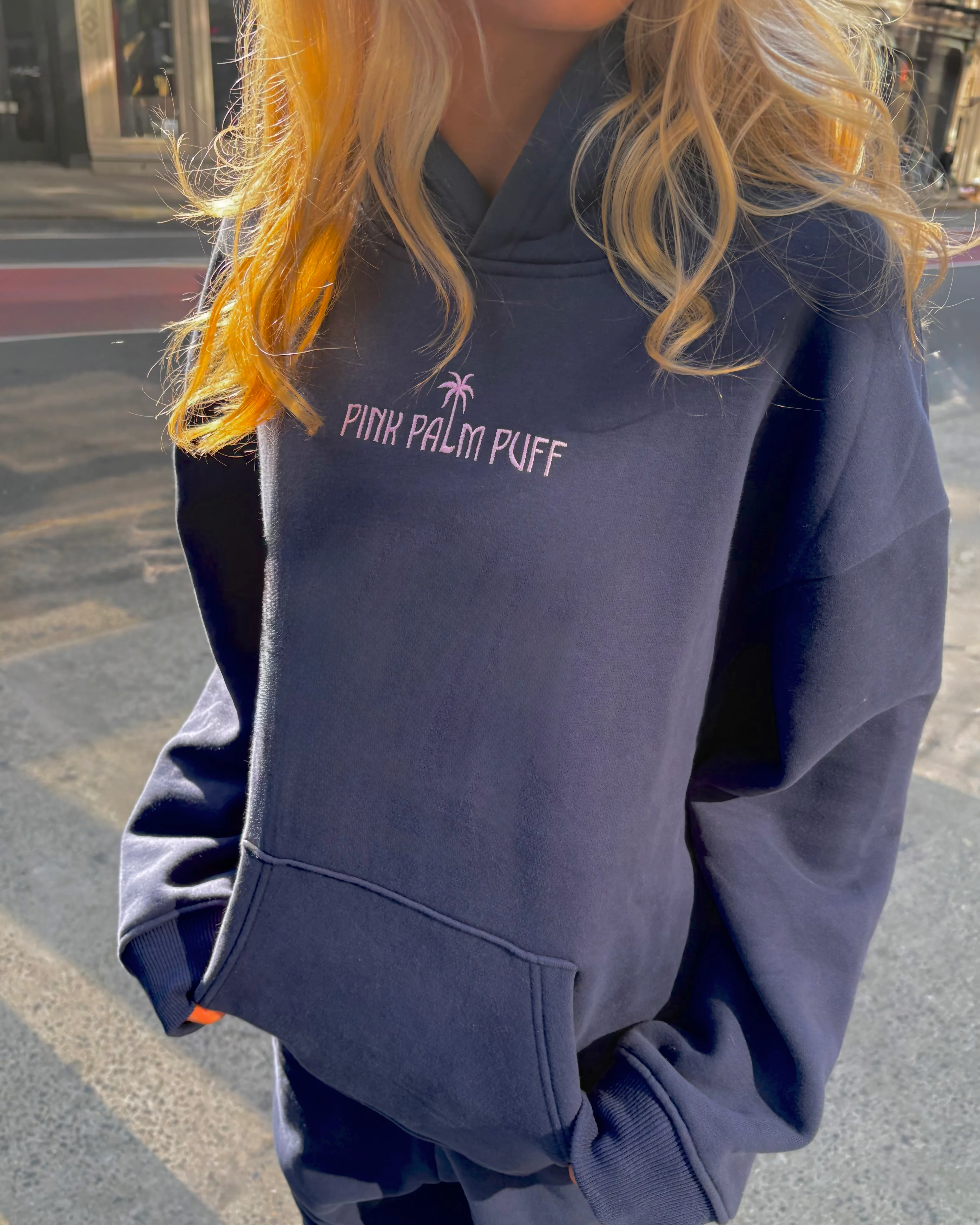 Classic Puff Hoodie in Navy