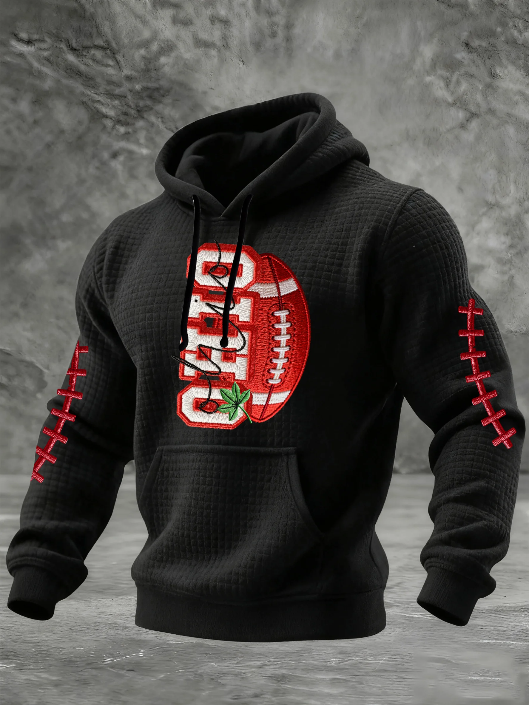 Men's Fall/Winter Letter Print Hoodie