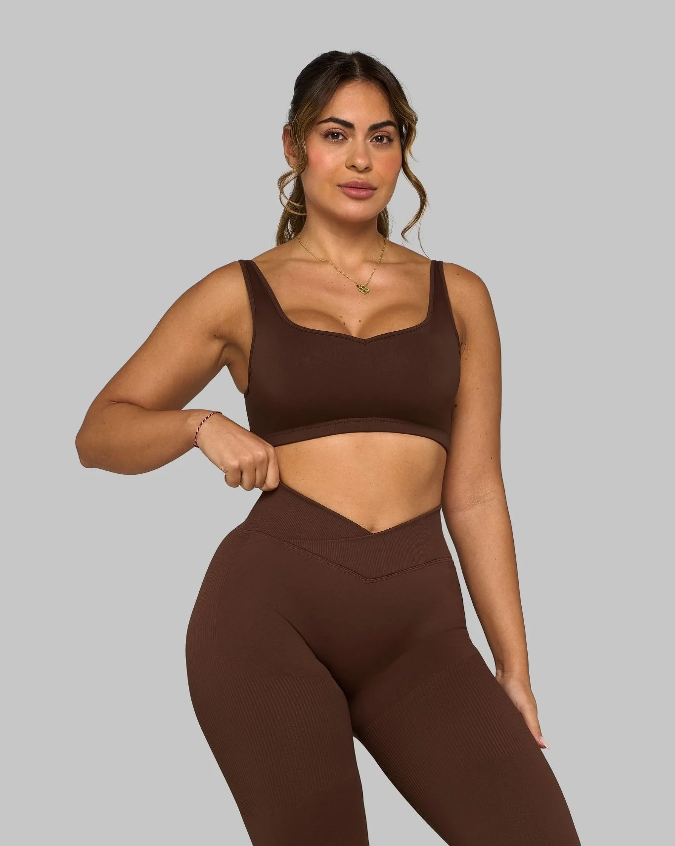 Elevate™ Sweetheart Impact Bra | Bourbon Brown