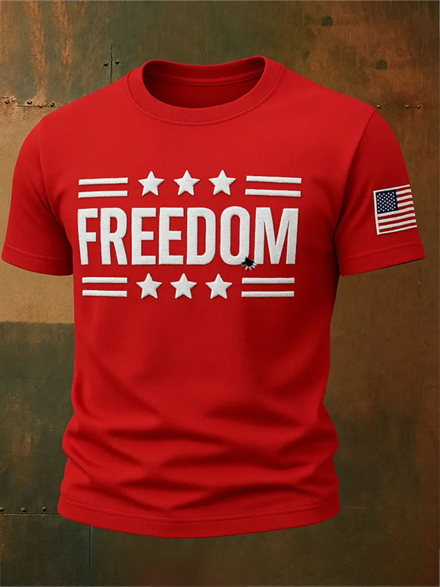 Men's Freedom Is Not Free R.I.P Charlie Kirk Short Sleeve T-shirt