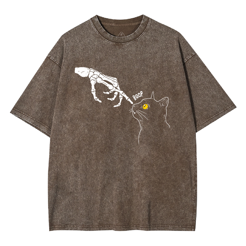 Boop Cat Washed T-shirt