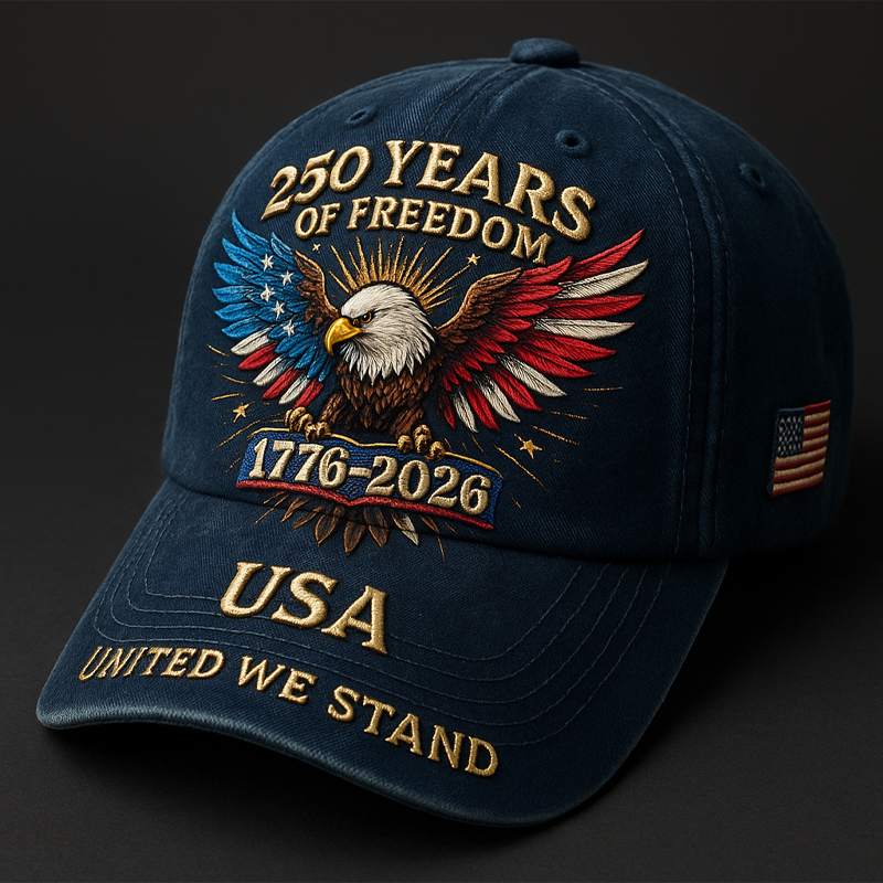 Happy Birthday America 250th Anniversary Art Print Hat