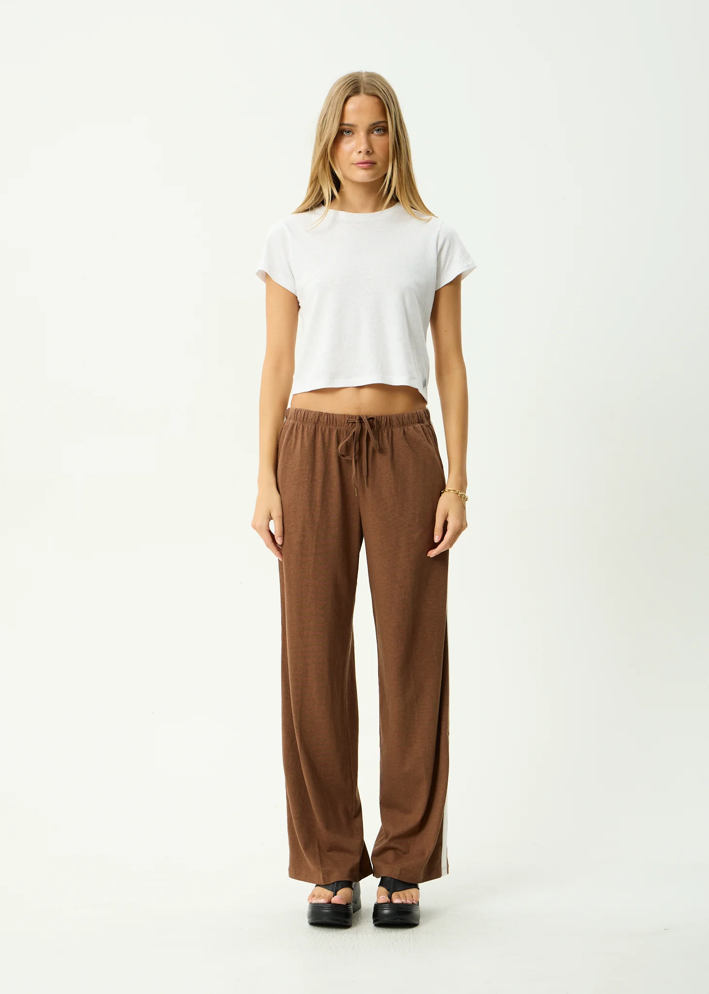 AFENDS Womens Jones -  Lounge Pant - Cinnamon