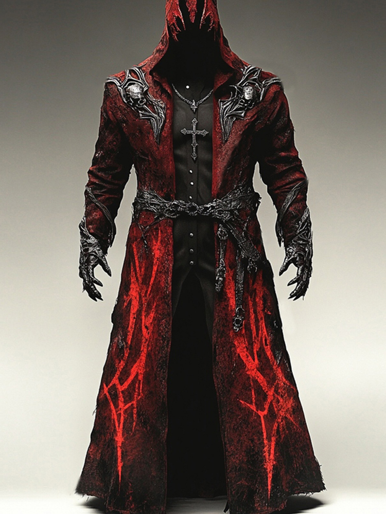 Men's Viking Warrior Embroidered Cape