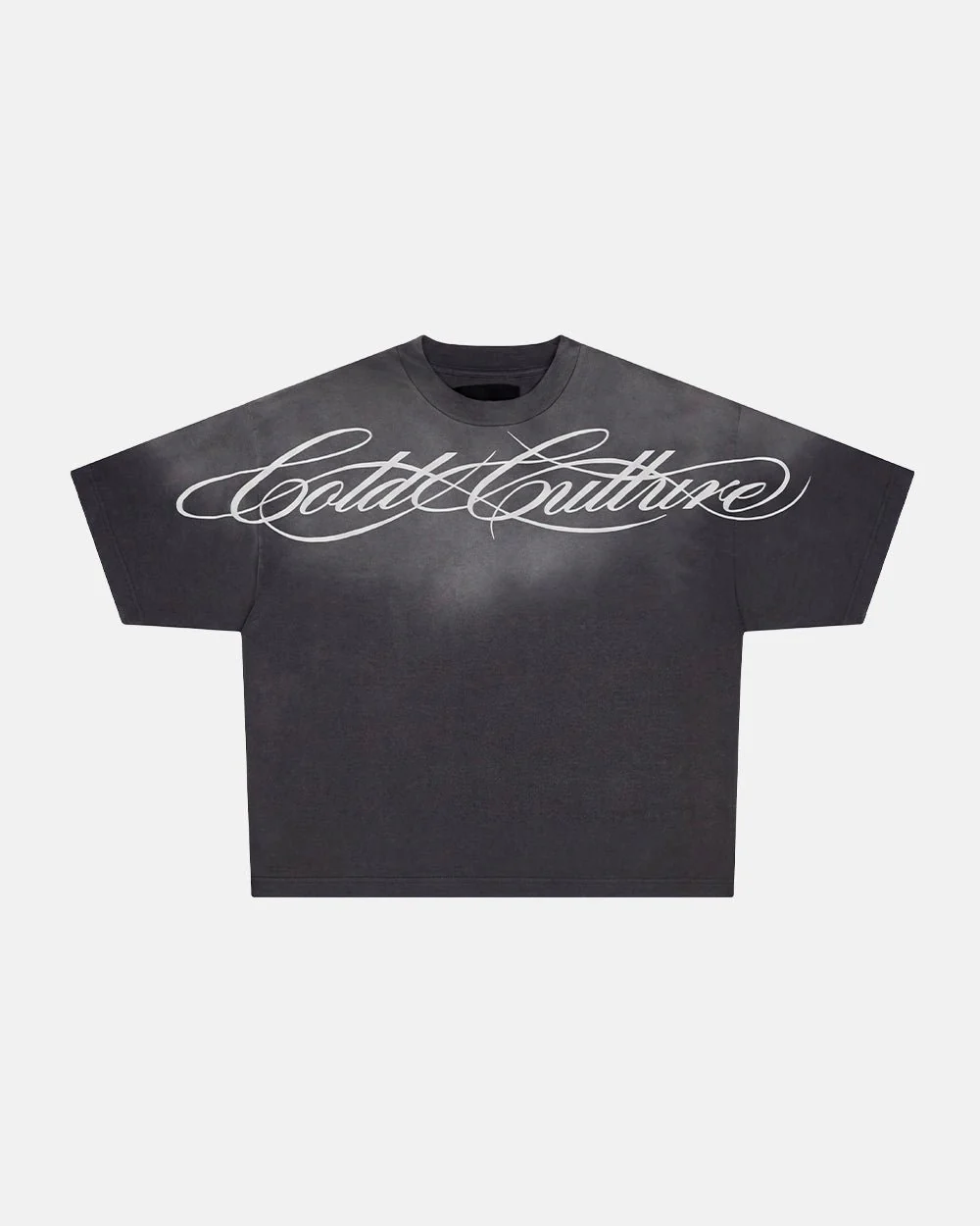 CROSSED SCRIPT TEE BLACK