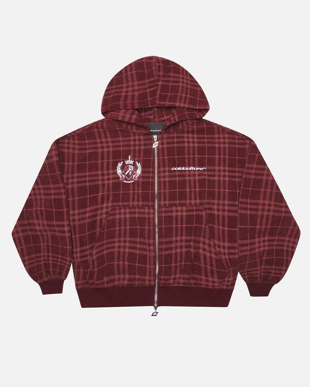 POSH ZIP HOODIE BURGUNDY