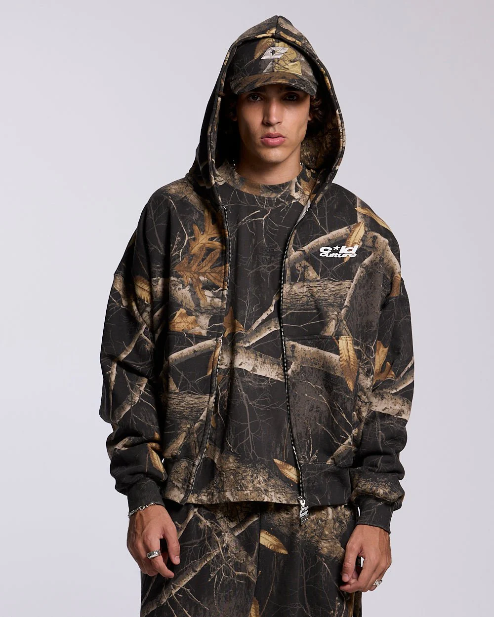 ZIP HOODIE REALTREE BLACK