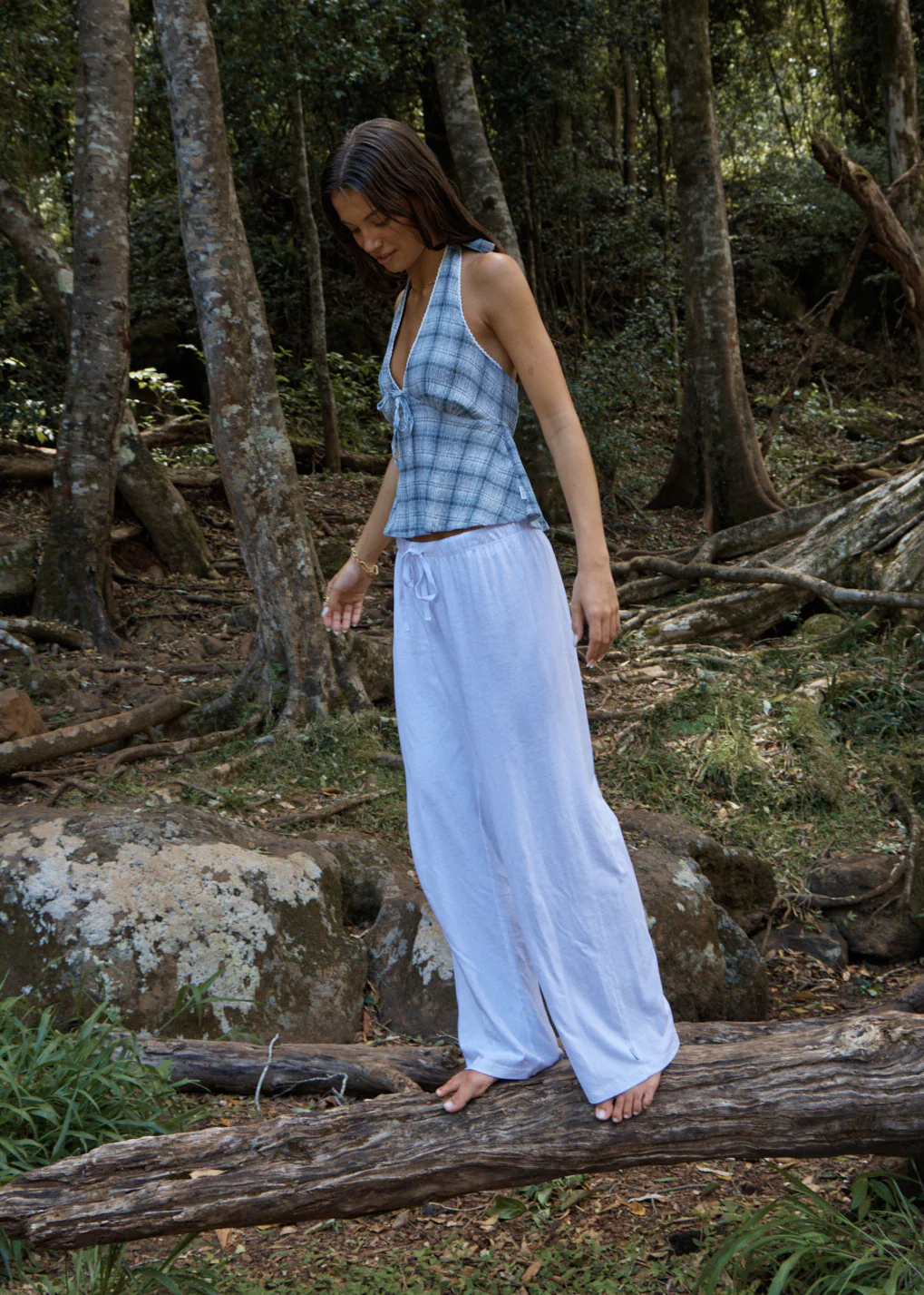 AFENDS Womens Jones - Pant - White