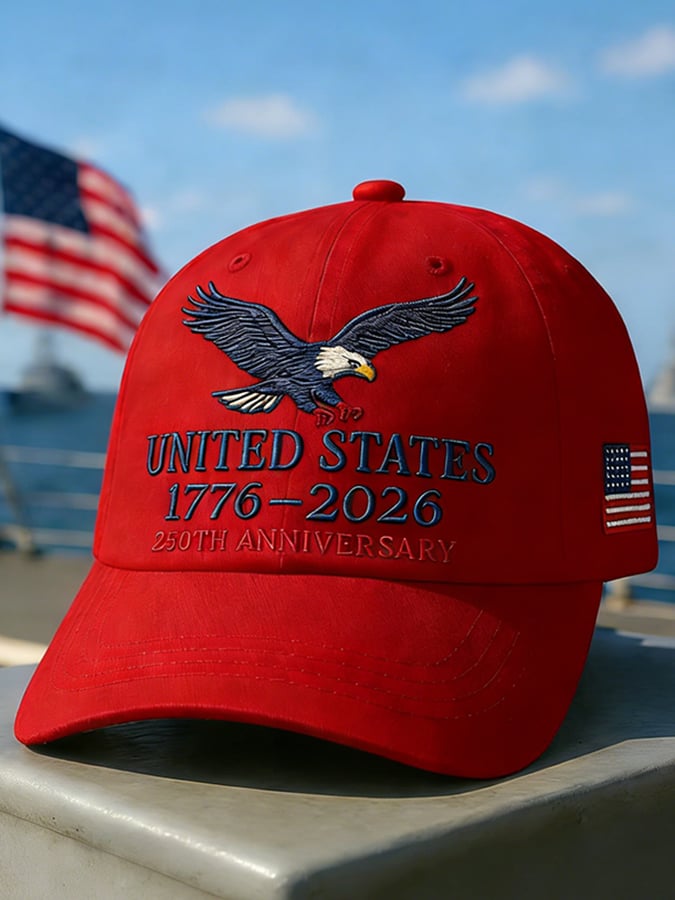 United States 250th Anniversary Print Baseball Cap