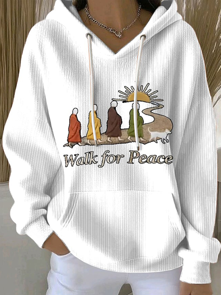 Women's Walk For Peace Art Print Sweatshirt