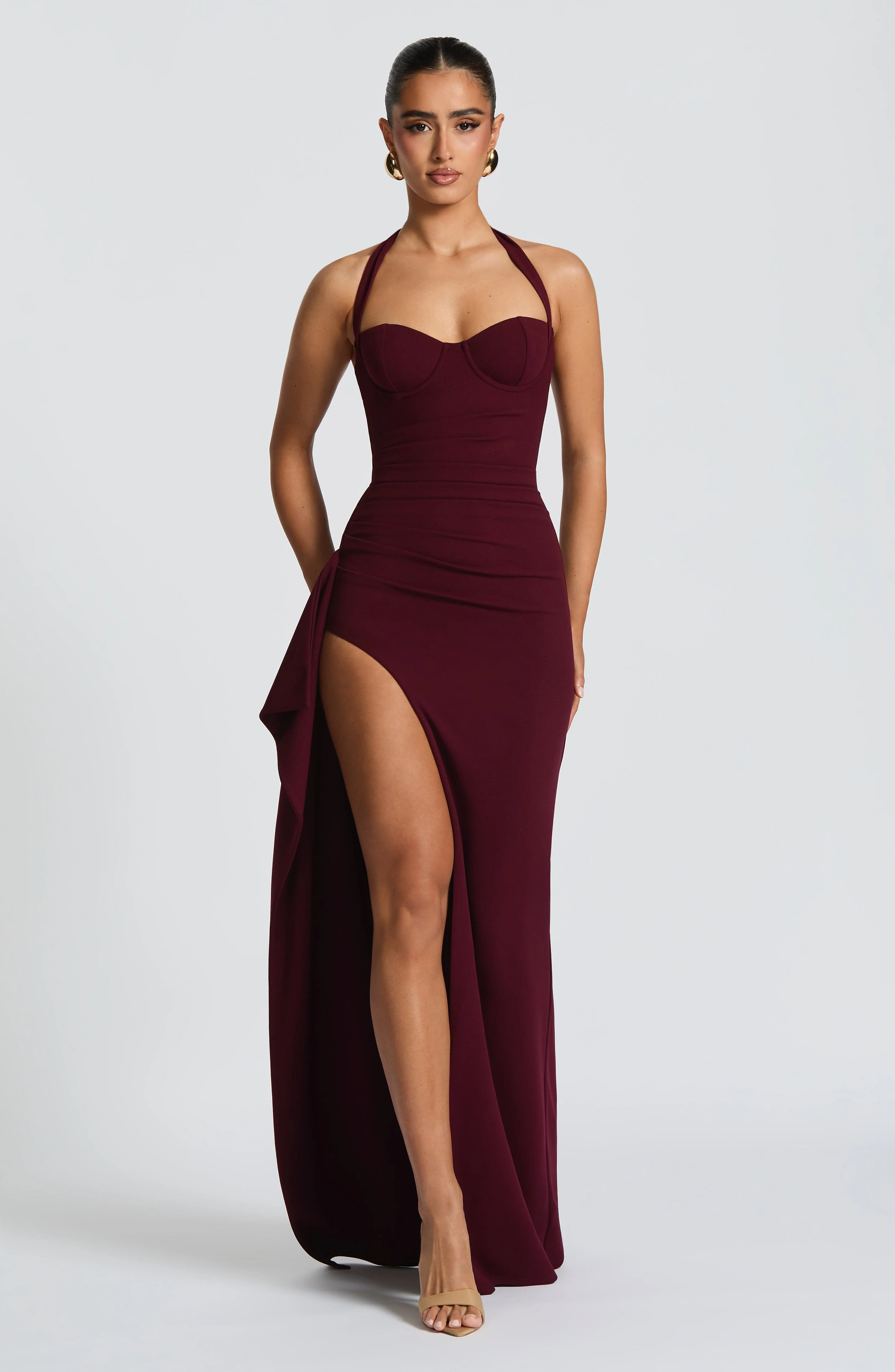 Genette Maxi Dress - Cherry Lacquer