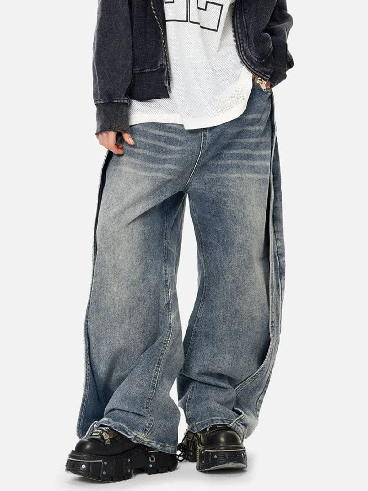 Aelfric Eden Baggy Patchwork Jeans