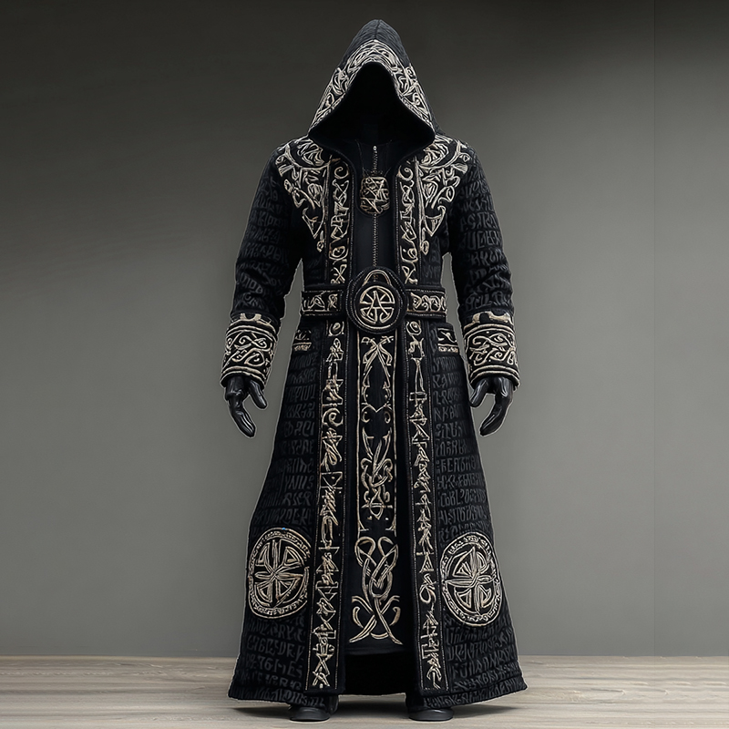 Men's Viking Classic Graphic Hooded Cloak