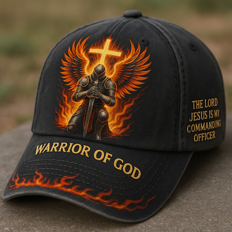 Warrior Of God Print Hat