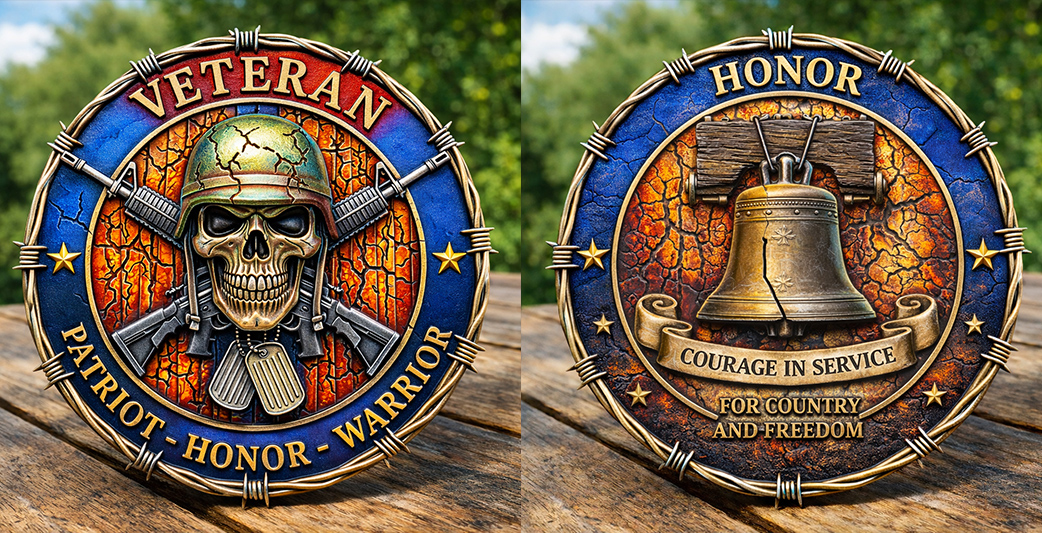 🏆Flash Sale 60% OFF - In Honor of Service – Veteran Memorial Coin