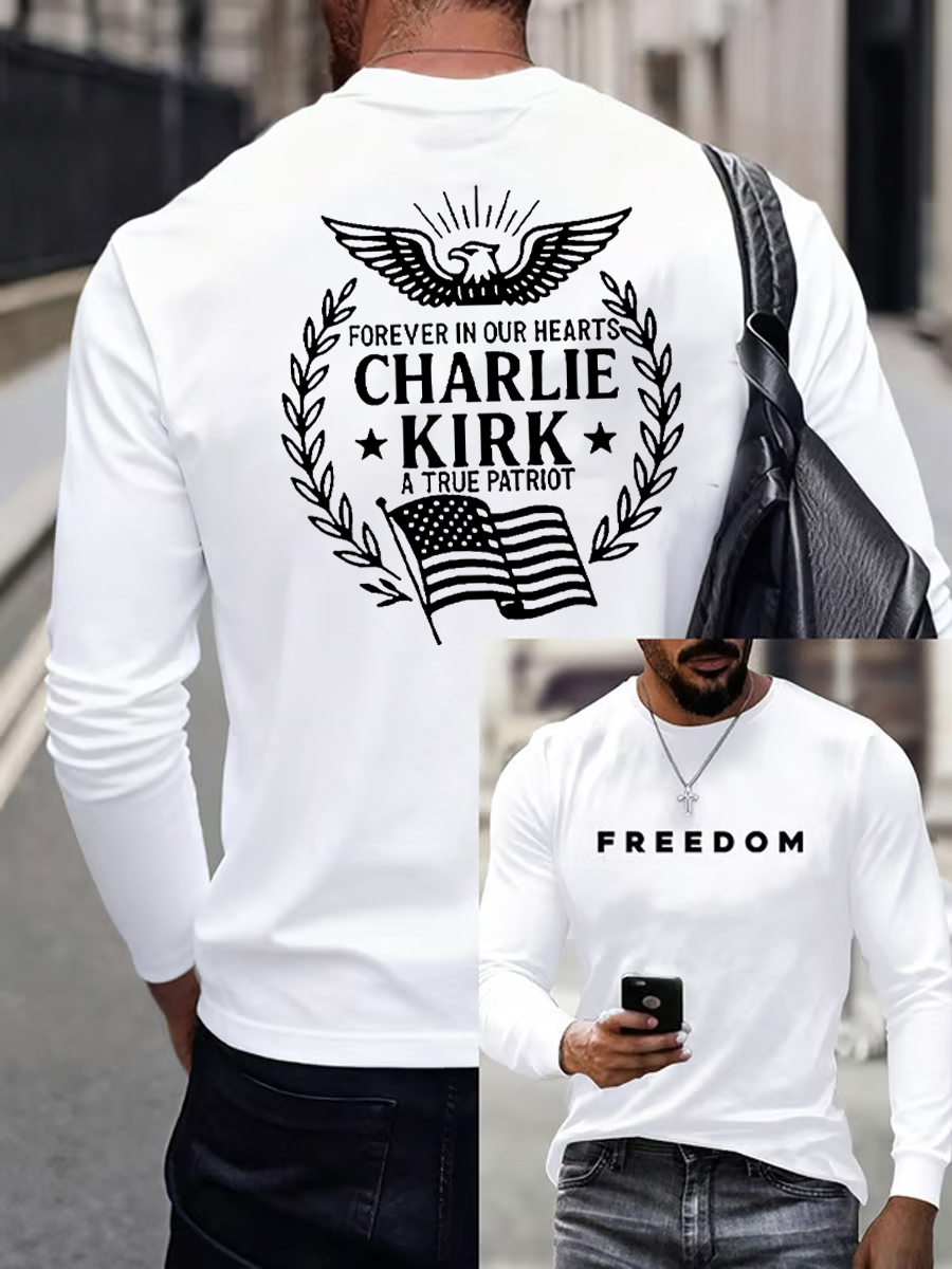 Men'S Freedom Is Not Free This is the Turning Point R.I.P Charlie Kirk   Long Sleeve T-shirt