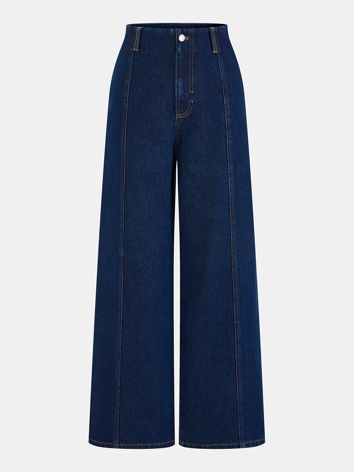 Denim Wide-Leg Jeans