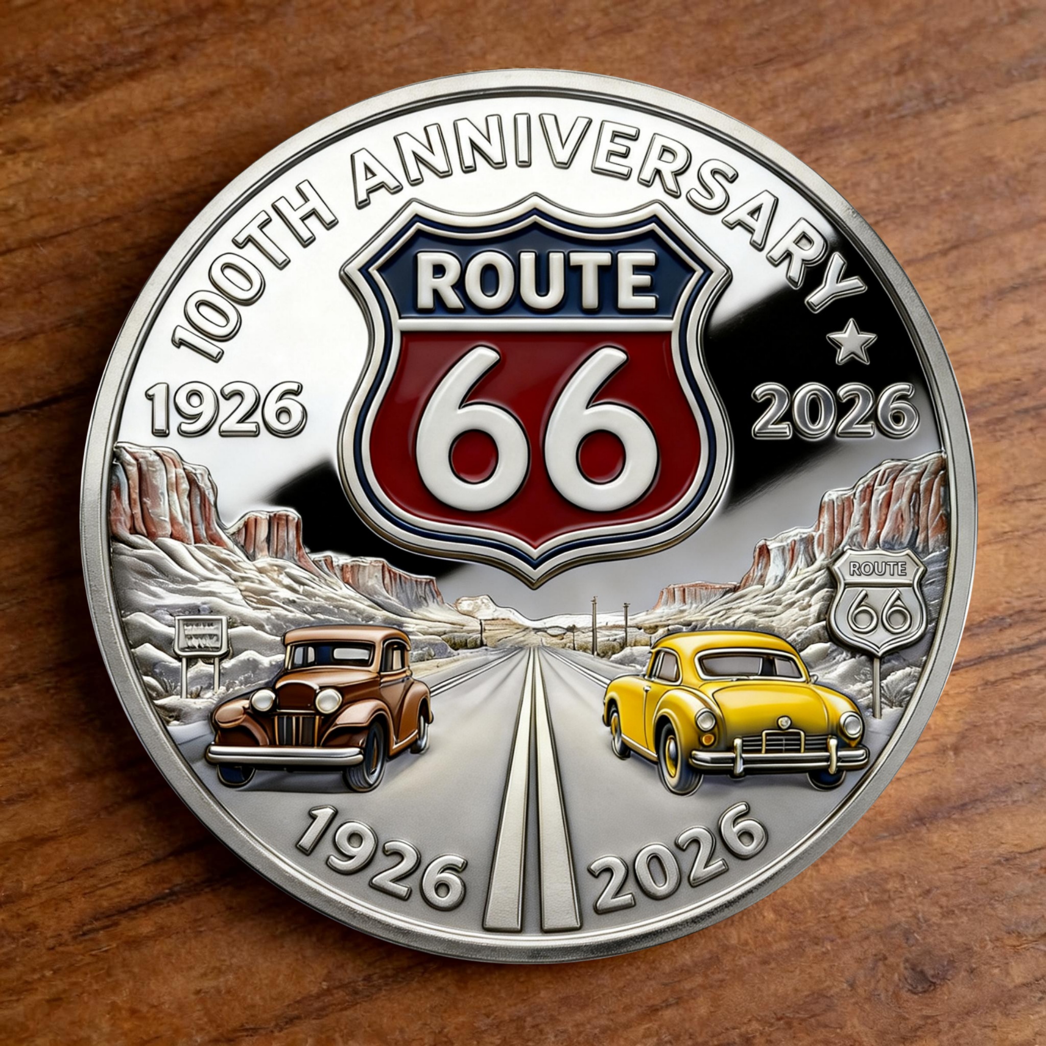 🏆New Year 60% OFF - 🛣 ROUTE 66 100th ANNIVERSARY COMMEMORATIVE COIN