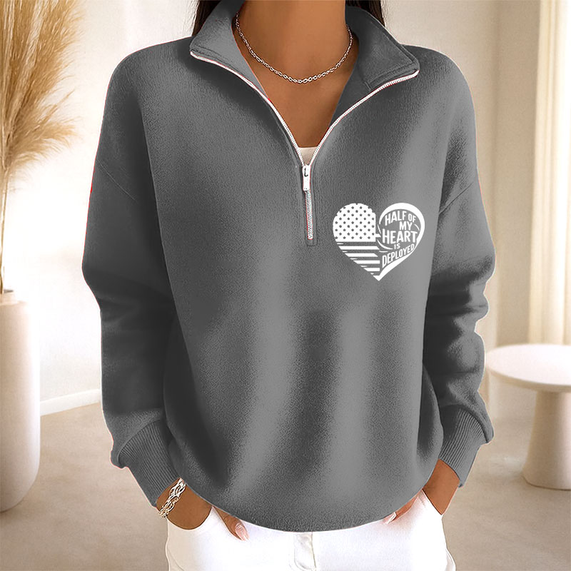 Women's Red Friday Print Casual Sweatshirt