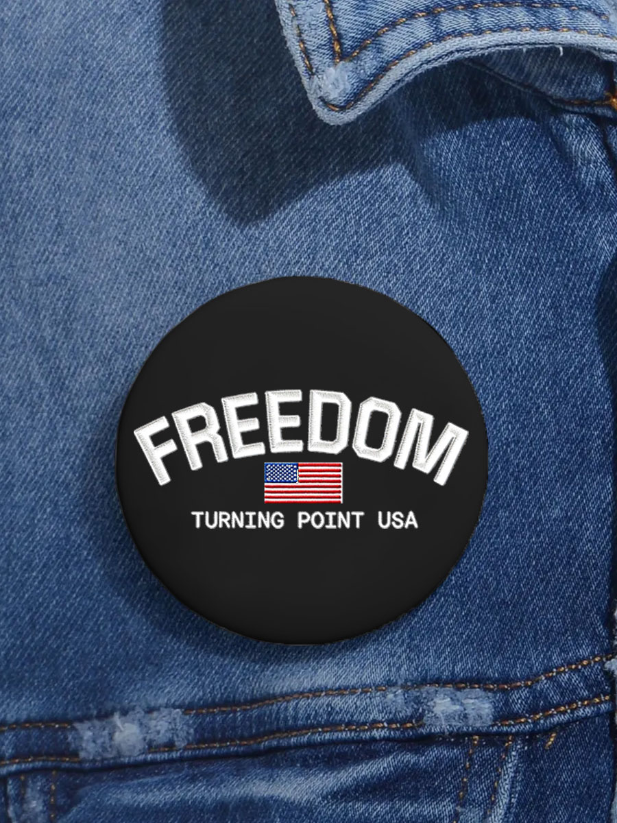 Unisex I Am Charlie Print Pins