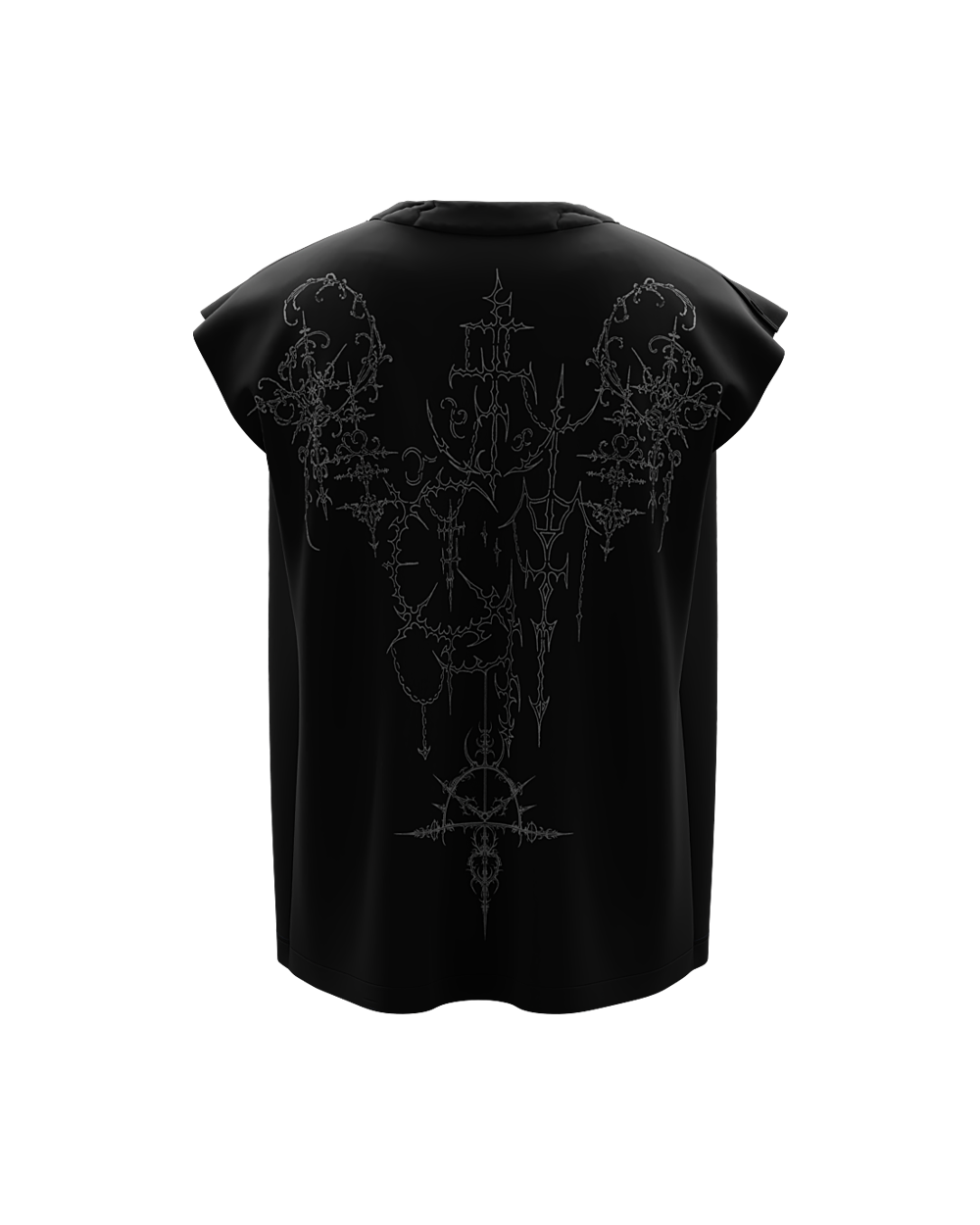 Execia Black Boxy Unisex Vest