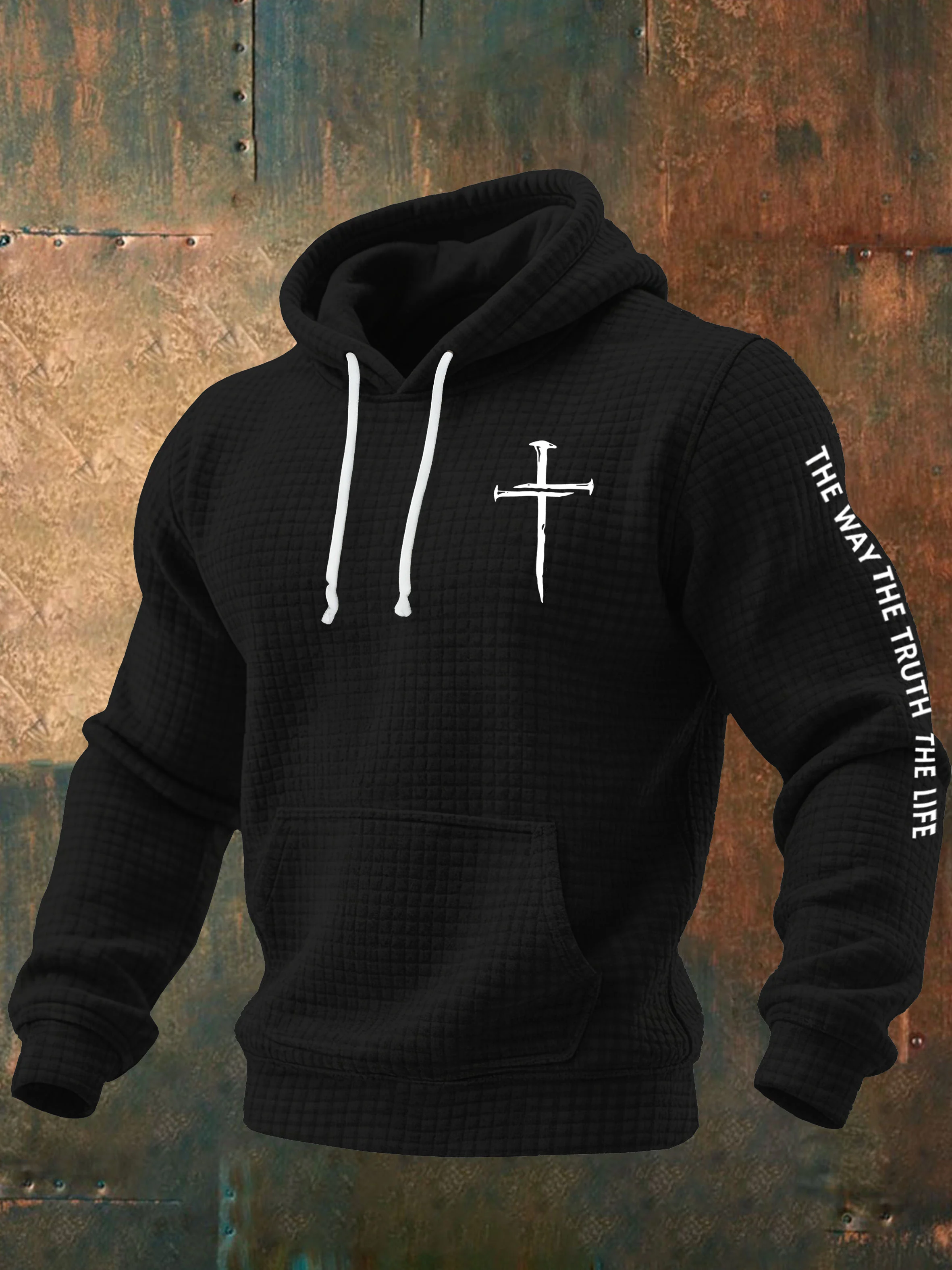 Men's The Way The Truth The Life Print Hoodie Sweatshirt-Fast Shipping